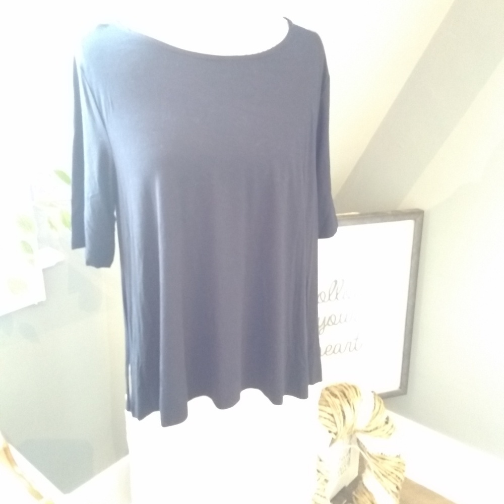 ❤Black and Cream Agnes & Dora colorblock tunic